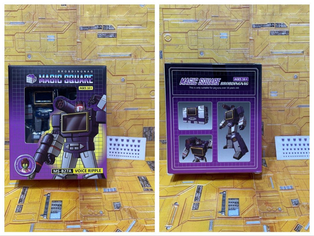 Transformers Magic Square MS Toys - MS-B27A Voice Ripple (Reissue) (aka  Legend Scale Soundwave )(MISB) plus One Free Decepticon Dry Decal Sheet,  Hobbies & Toys, Toys & Games on Carousell