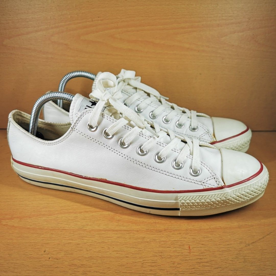 All star low leather optical white discount