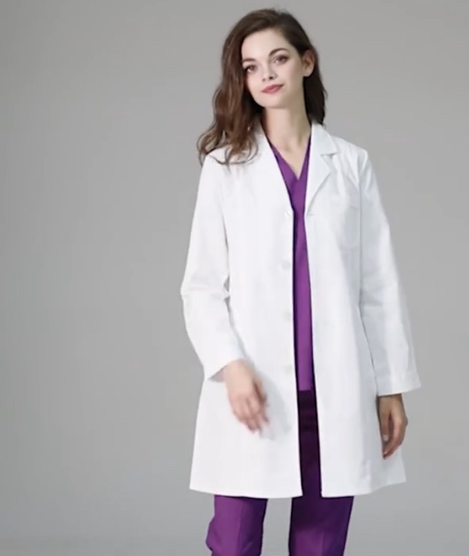 Unisex Lab Gown Lab Coat Doctor Coat White Coat, Men's Fashion, Coats ...