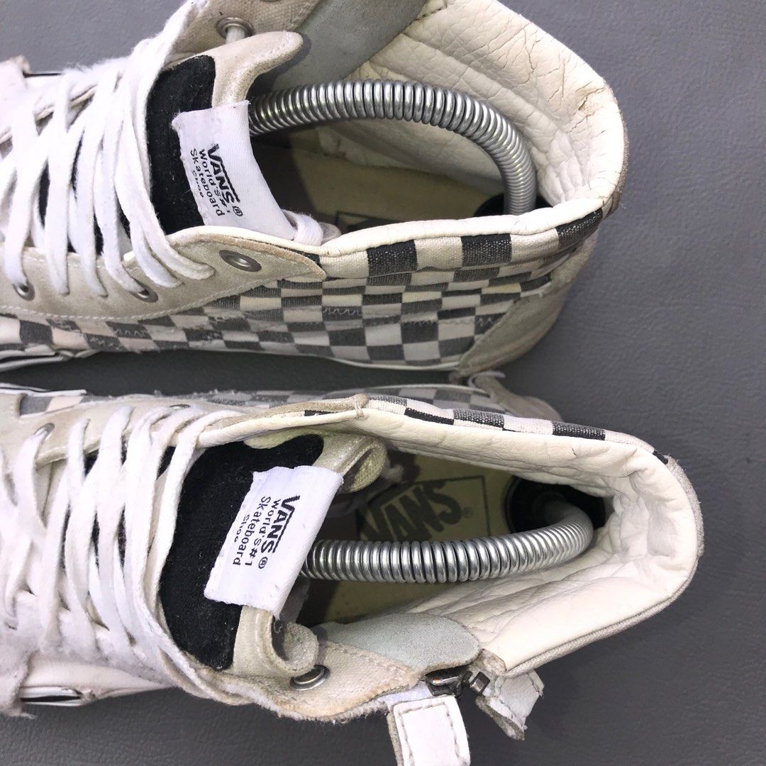 Vans sk8 hi reissue zip cap lx checkerboard size 42 5 27 5cm