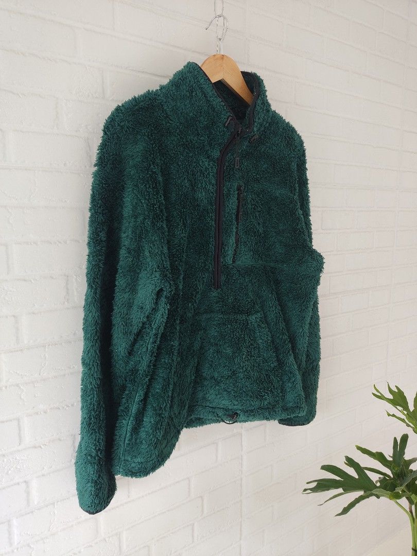 Victoria Secret Pink Sherpa Fleece 1/2 Zip Pullover Sweatshirt Jacket  Forest Green, Women'S Fashion, Tops, Longsleeves On Carousell