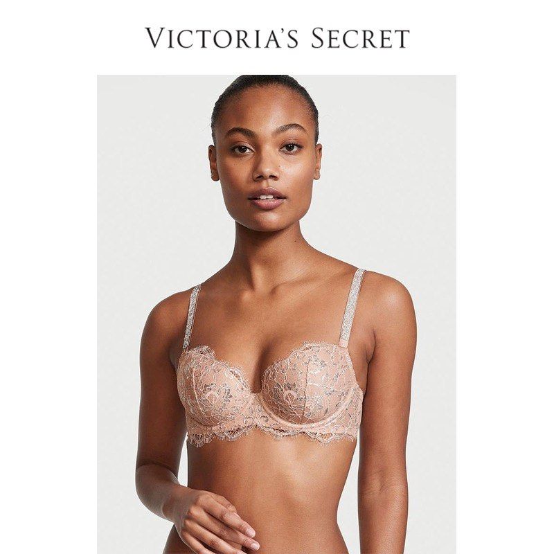 Victoria's Secret shine strap bra 32B, Women's Fashion, New Undergarments &  Loungewear on Carousell