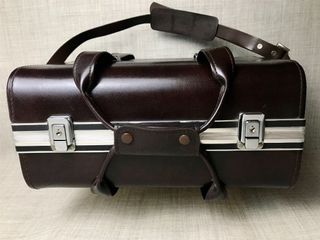 Vintage Hard Case Leather Camera Bag