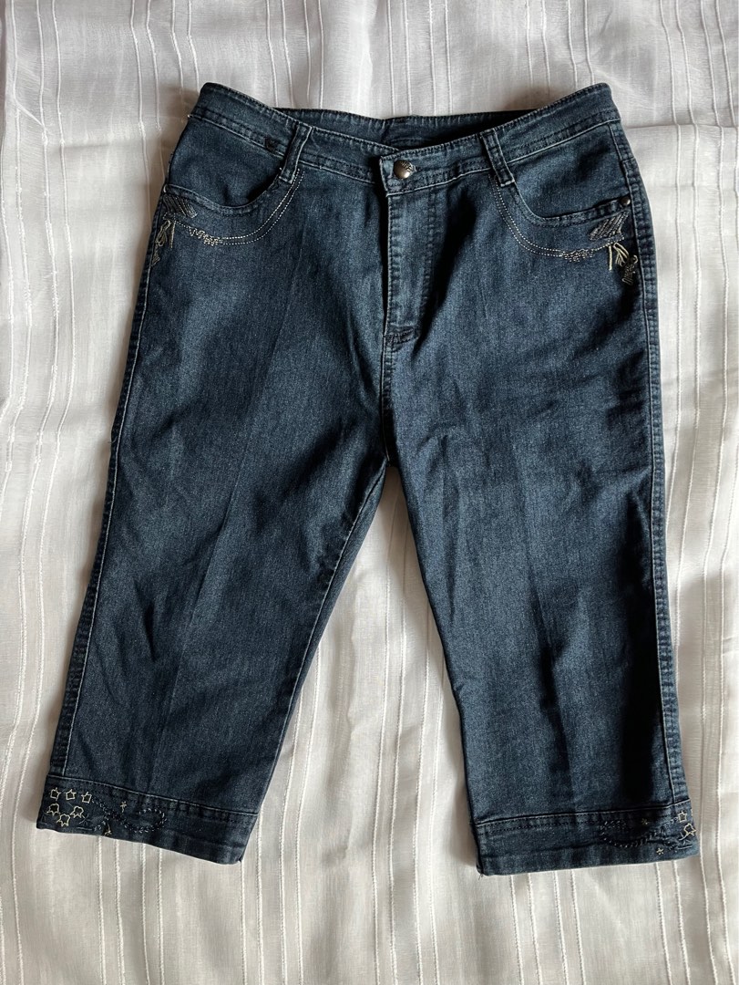 Vintage Dark Blue y2k Long Jorts, Men's Fashion, Bottoms, Shorts on ...