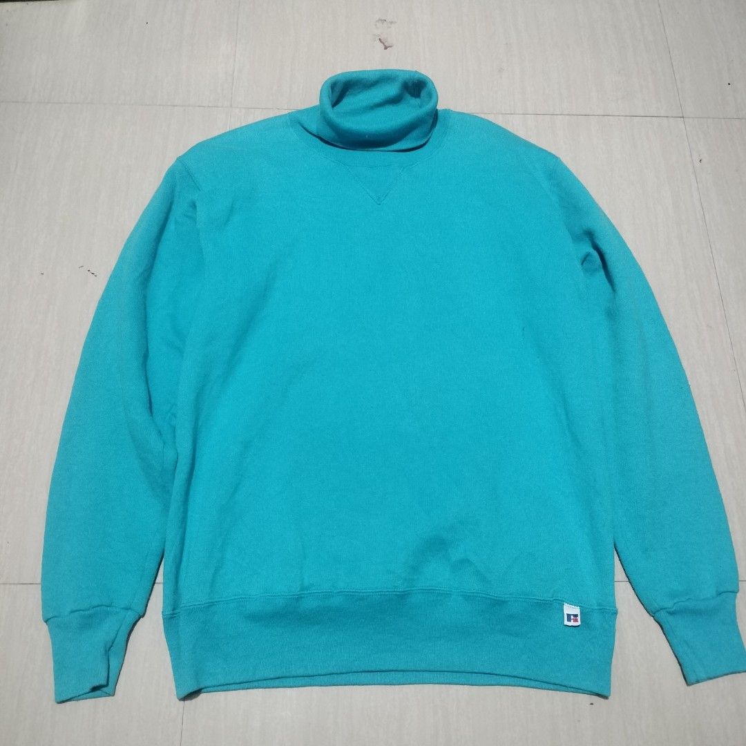 Russell athletic turtleneck sweatshirt outlet