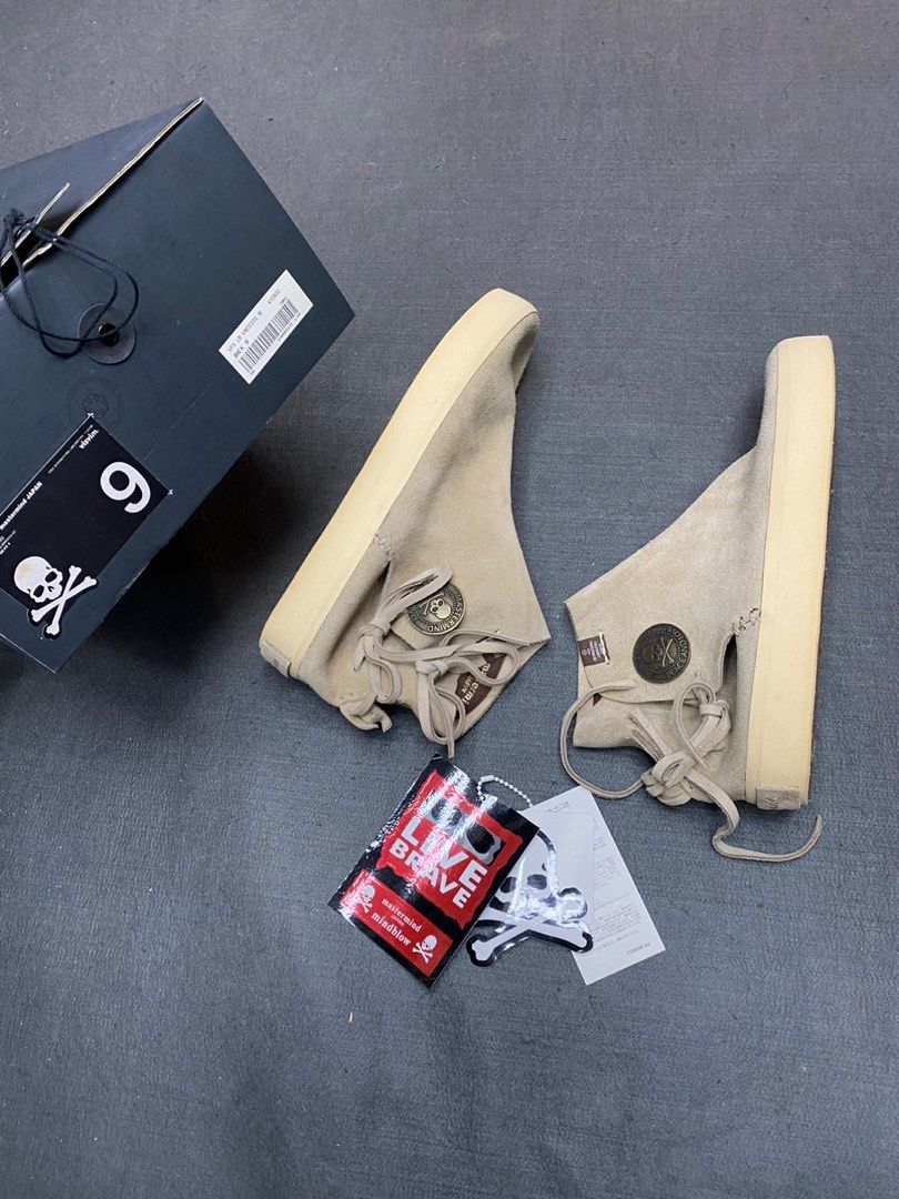 visvim x mastermind japan gila moc 9號全新, 名牌, 鞋及波鞋- Carousell