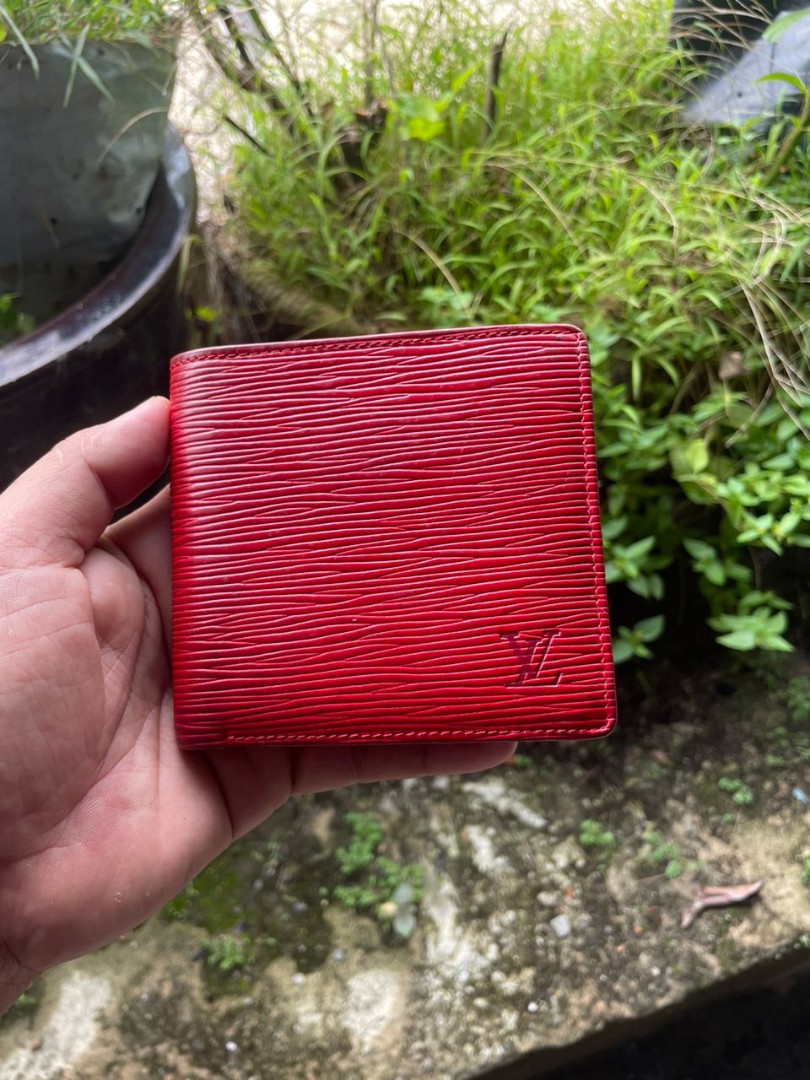 Louis Vuitton Red EPI Leather Wallet