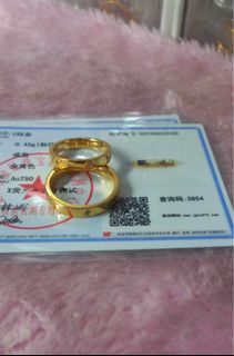 Wedding/Couple Rings in 18Karat Gold Setting