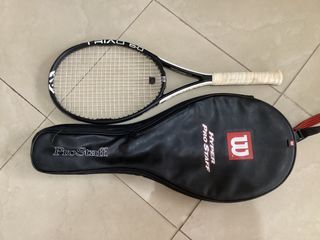 WILSON TRIAD 6.0 PRO STAFF TECHNOLOGY MIDPLUS 4 3/8  W/ PADDED CASE