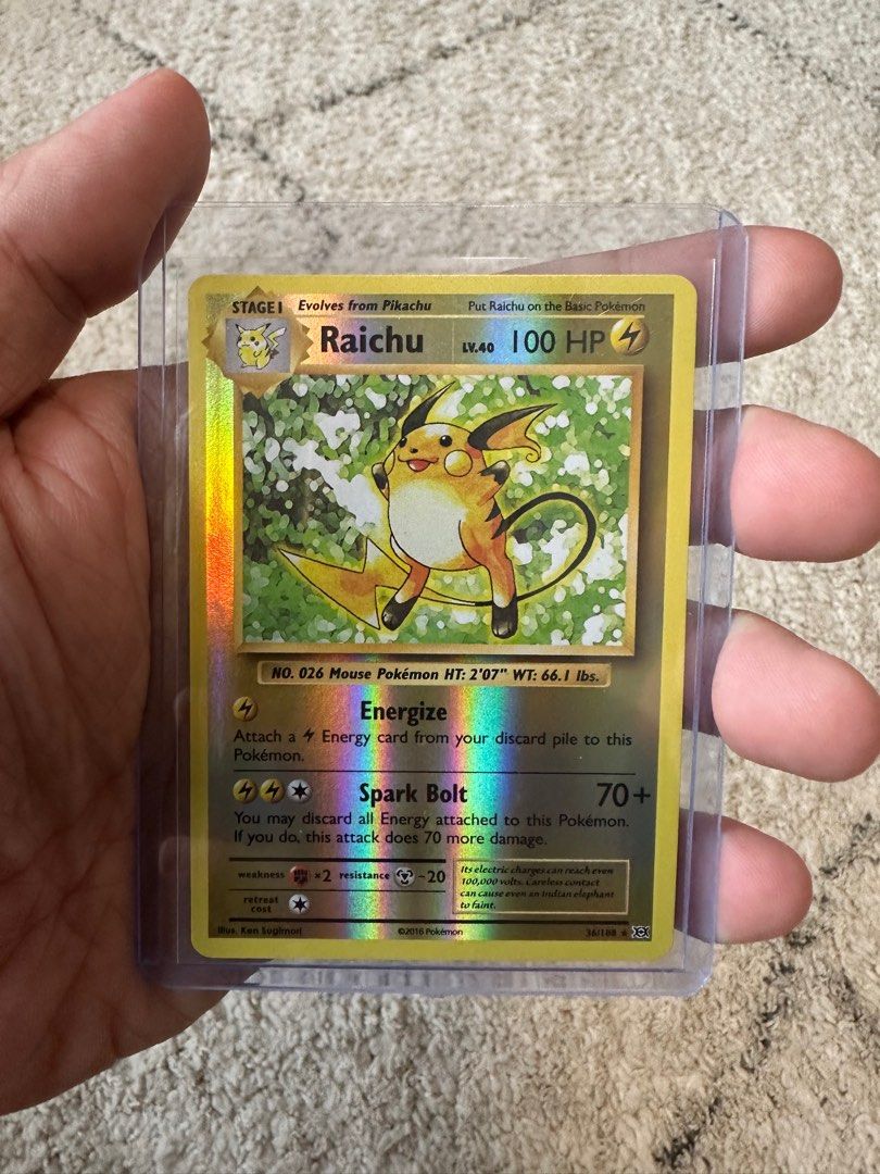 raichu pokemon card 2016 Pokemon - Raichu - Generations 2016 main image 0