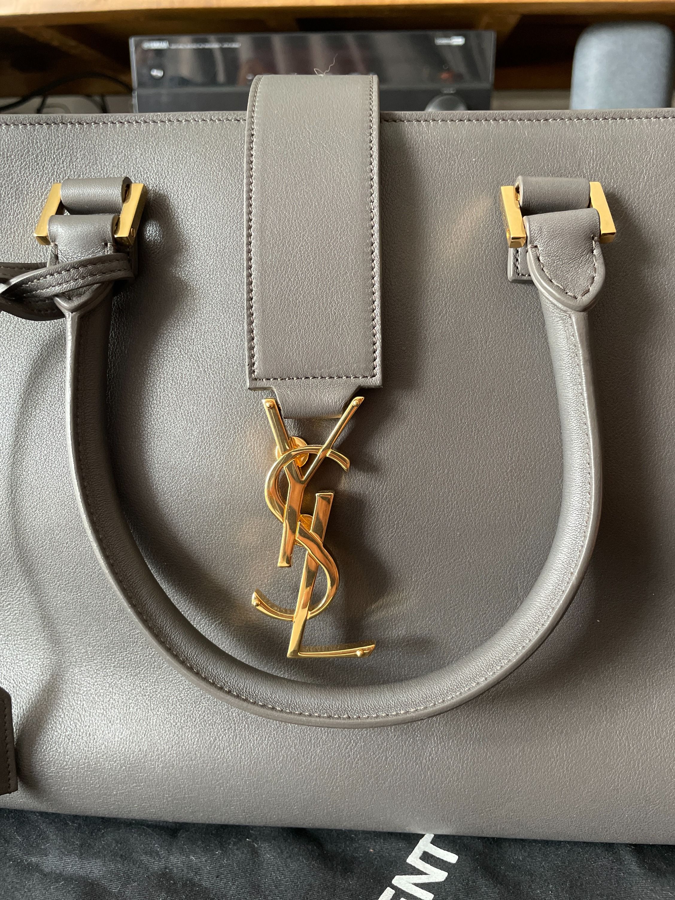 Ysl top tote grey