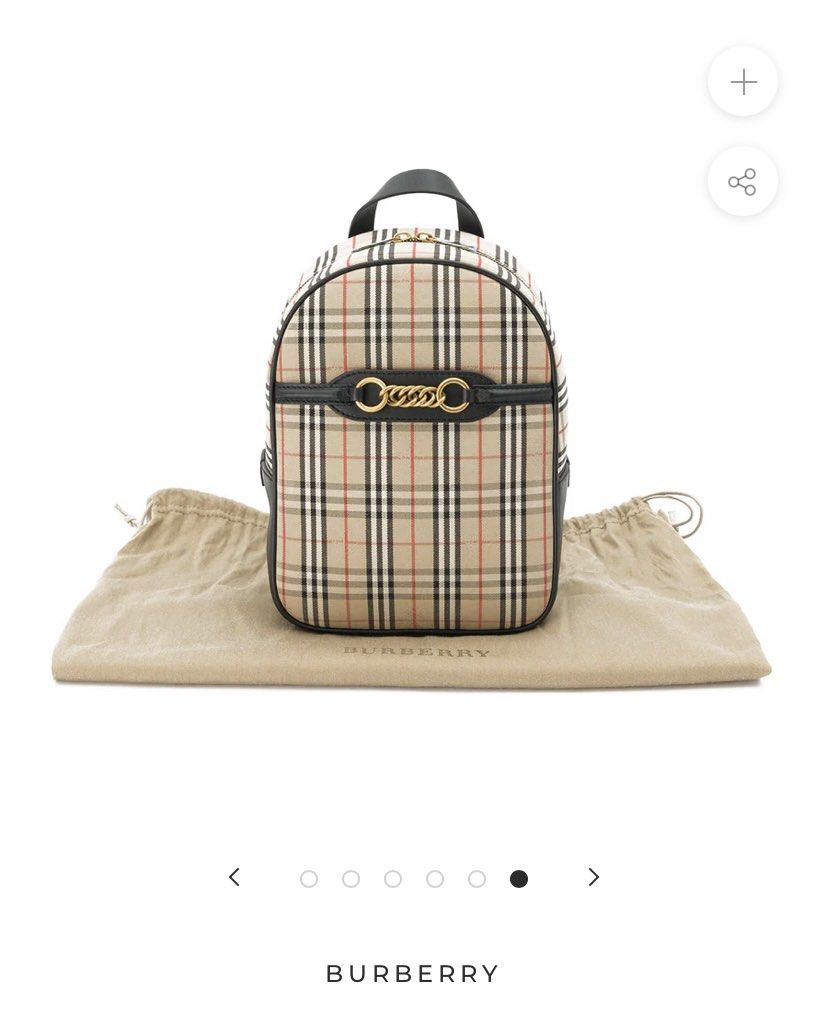 Burberry 1983 clearance check link backpack