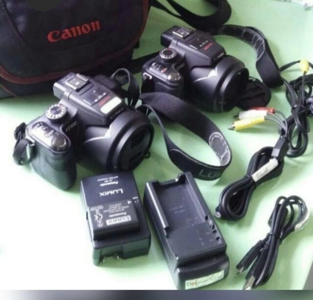 x Panasonic DMC FZ100 Lumix Super Zoom Camera Leica 25mm Wide