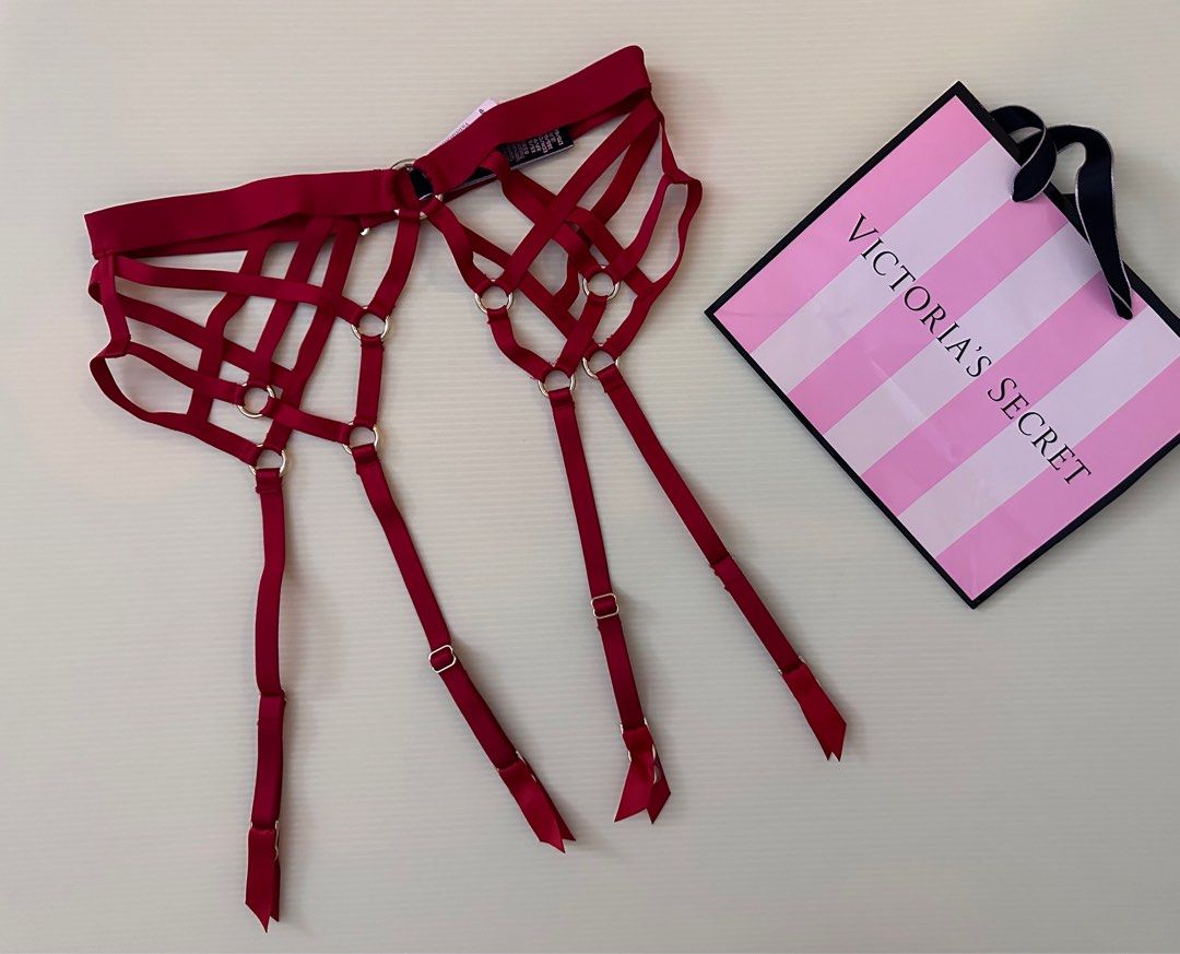 Victoria's Secret Red Straps Very Sexy Garter, Women's Fashion, New  Undergarments & Loungewear on Carousell