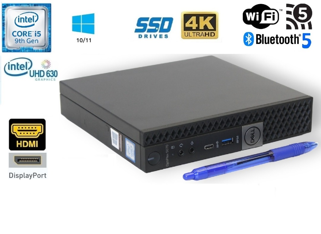 Mini PC Dell OptiPlex 7040 Micro i7-6700T RAM 16Go SSD 2To HDMI