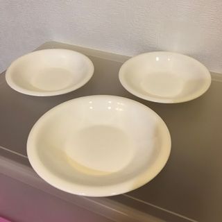 白色陶瓷盤子 早餐盤 鬆餅盤 三個一起賣