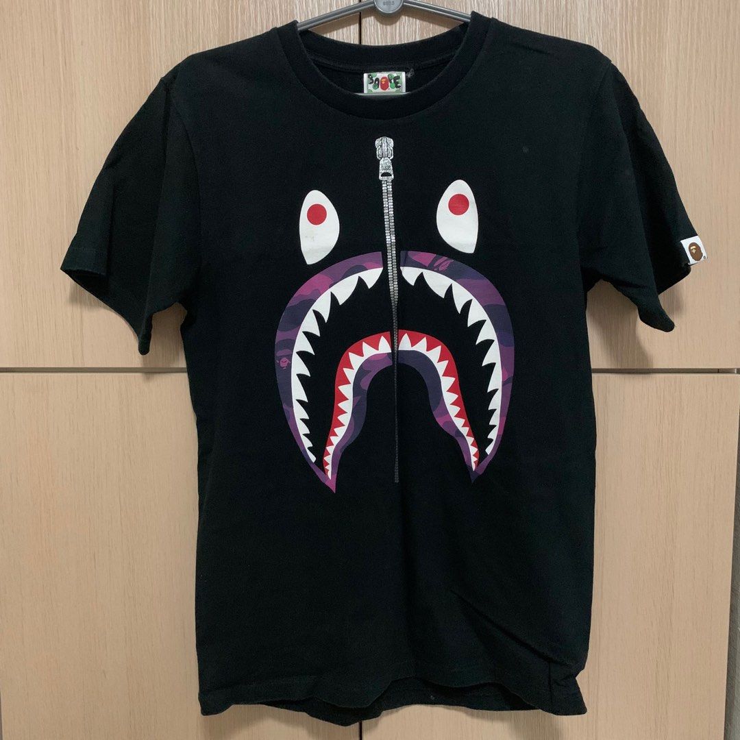 Bape purple camo shark tee new arrivals