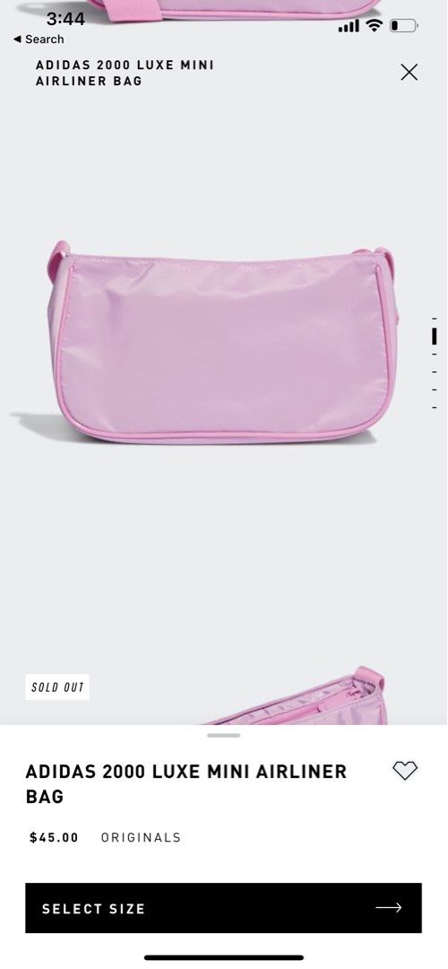 Adidas pink airline bag shop