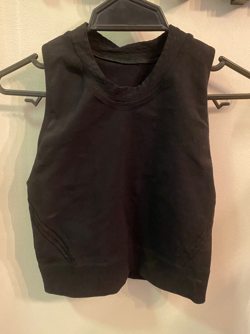 Adidas Black Cropped Top, Women's Fashion, Activewear on Carousell
