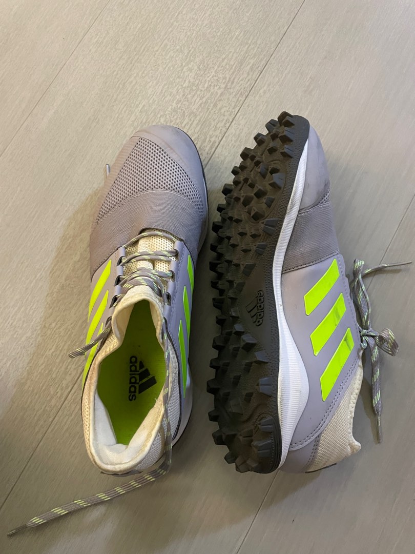Adidas yellow shop hockey shoes