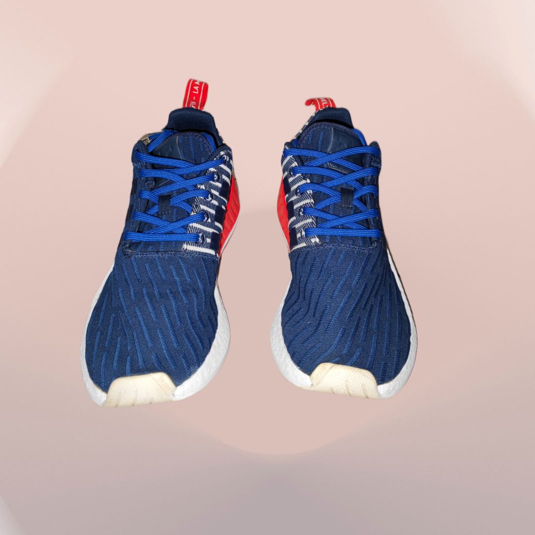 adidas NMD R2 Pk - Bb2952 - Size 9 Navy, White, Red