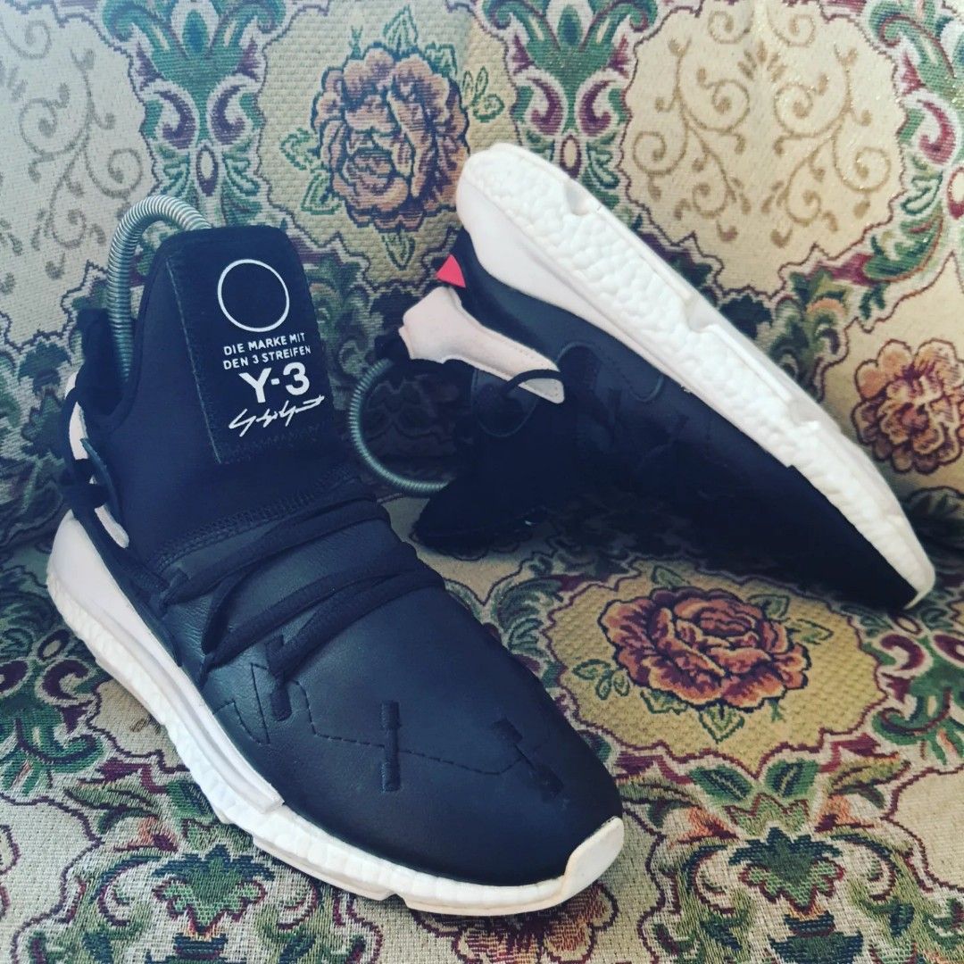 Adidas Y3 KUSARI Core Black Size 40 insole 250 China, Fesyen Pria, Sepatu ,  Sneakers di Carousell