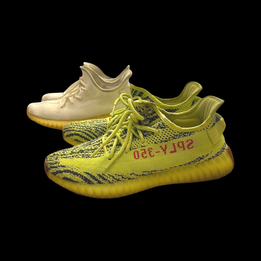 BUNDLE Adidas Yeezy 350 Boost Frozen Yellow Cream White