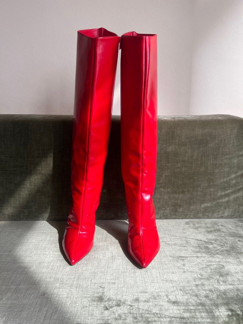 Alexandre vauthier outlet red boots