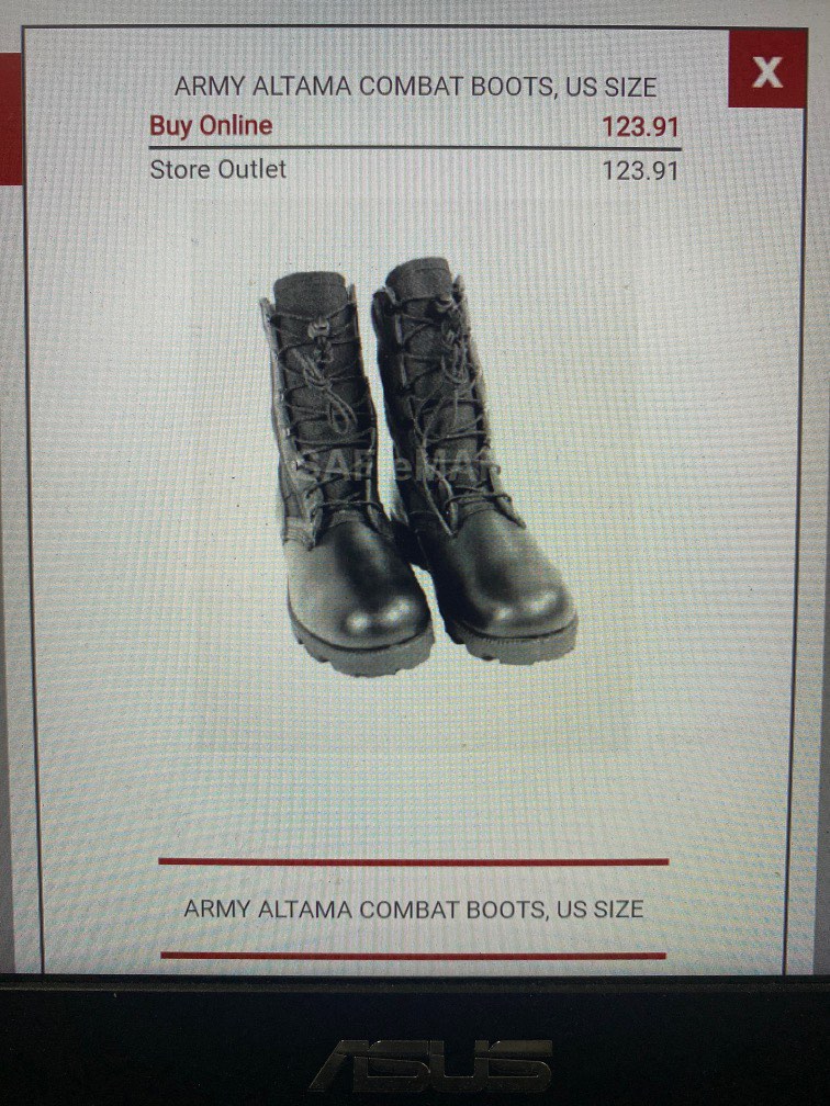 Altama boots store saf price