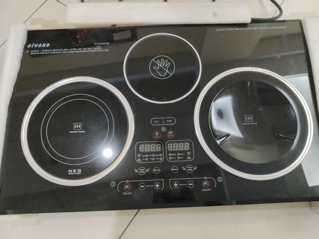 Alvano Trio Cooktop TV Home Appliances Kitchen Appliances