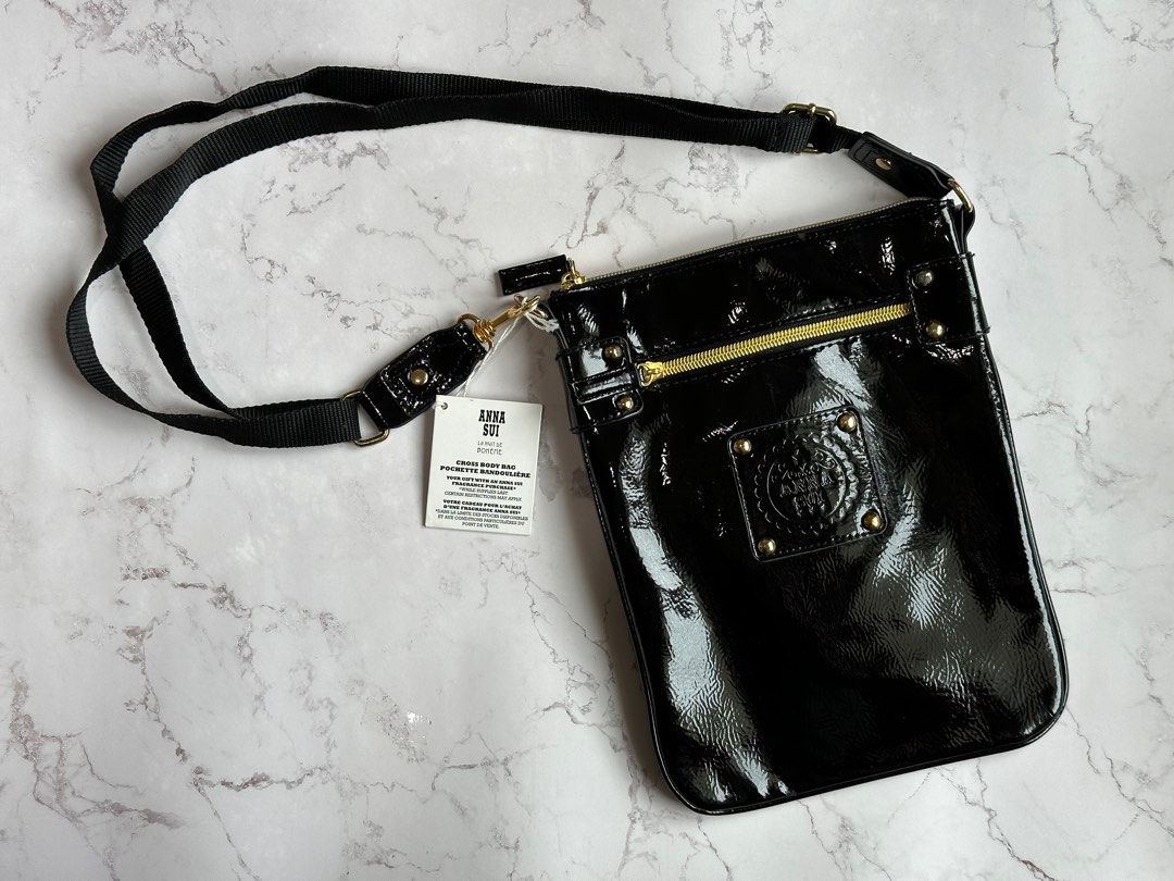 ANNA SUI black sling bag NEW