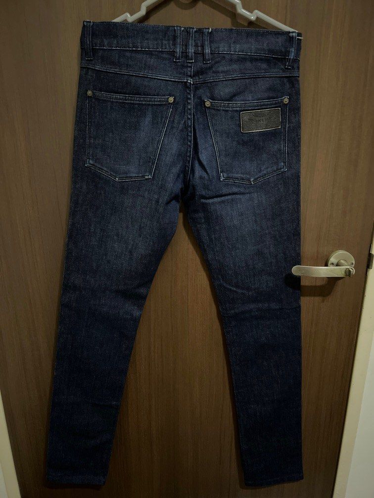 Jean Skinny April 77 Overdrive Sabbath Homme Taille M Bleu Darkwash - Occasion Très Bon état, Longueur 80 Cm