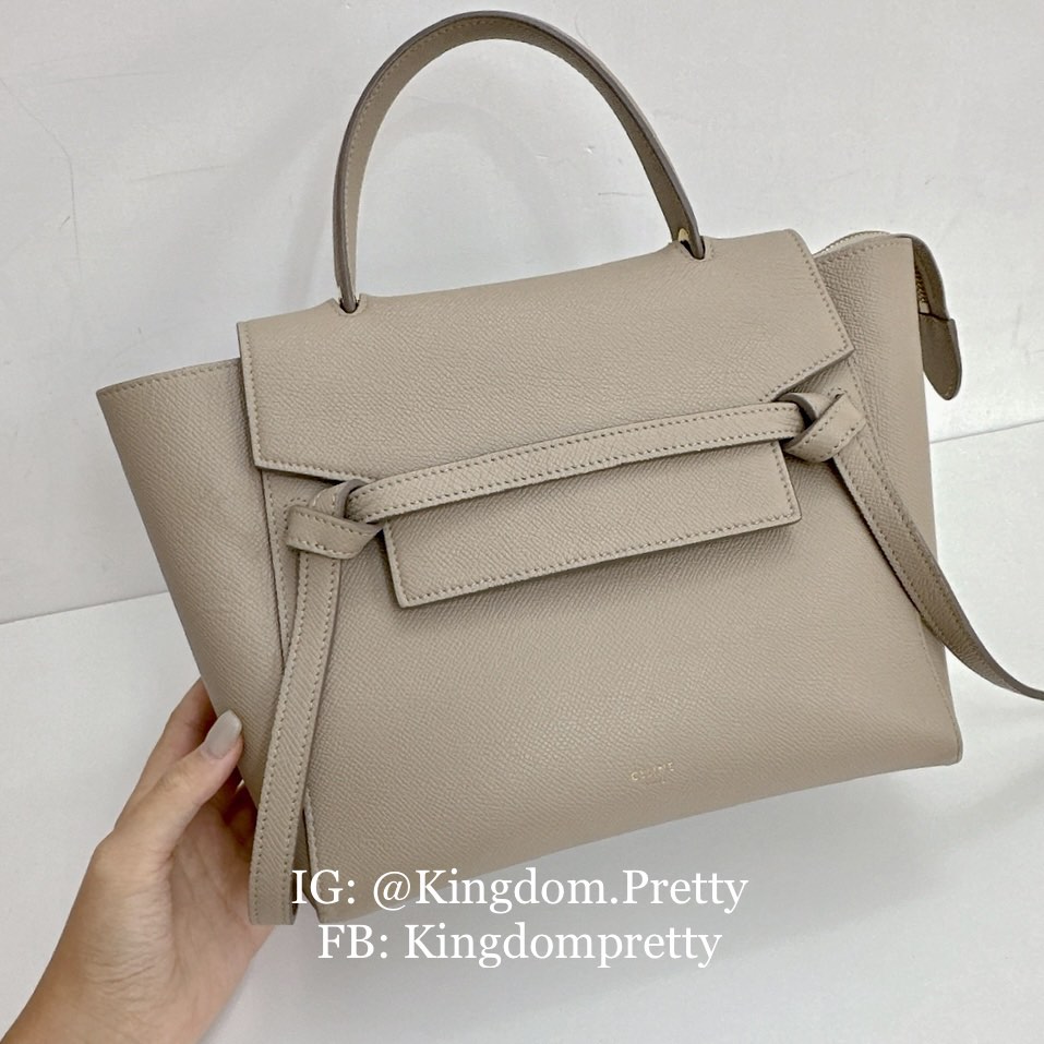 Celine belt hot sale bag micro taupe