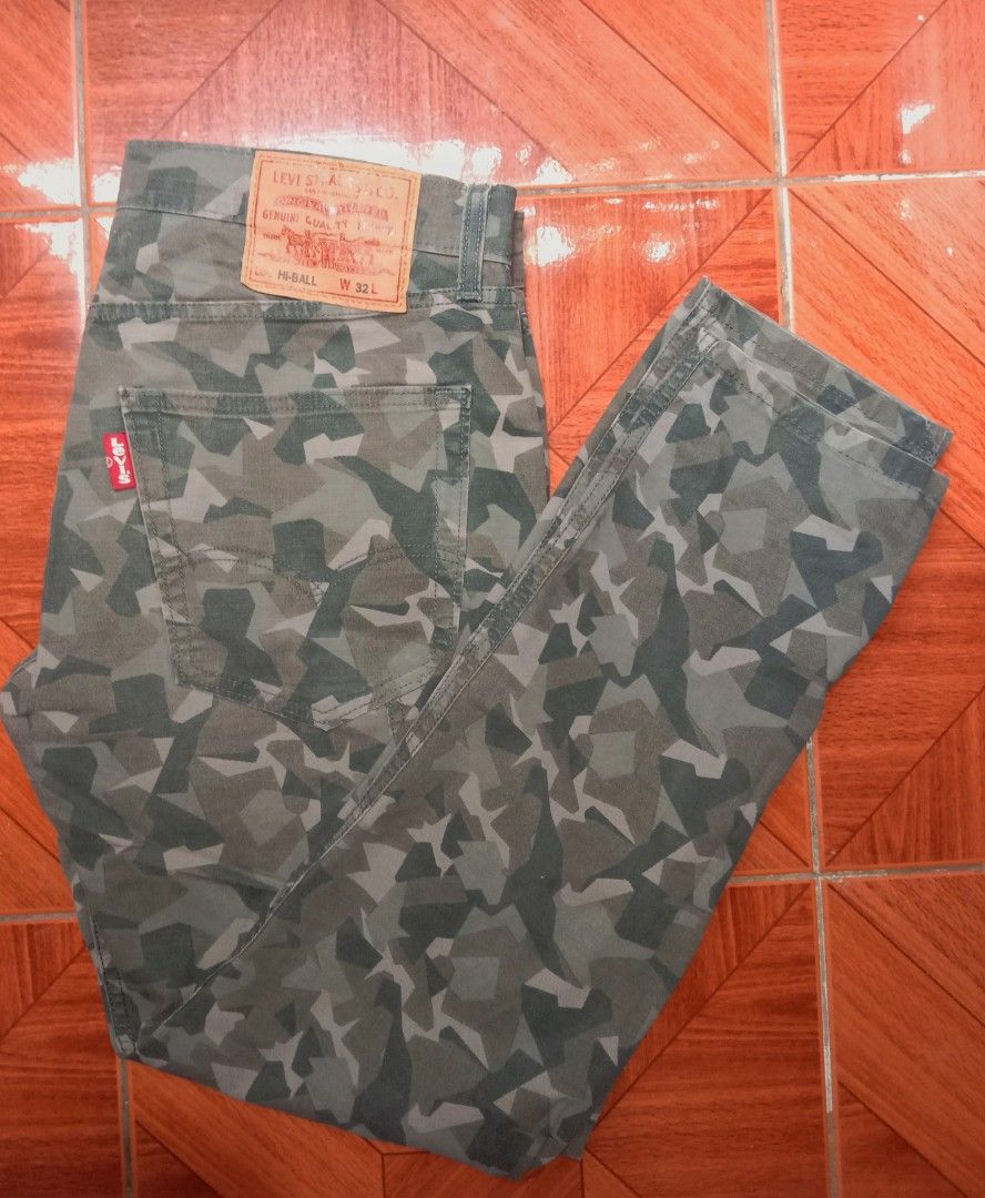 AUTHENTIC LEVI S HI BALL CAMOUFLAGE JEANS