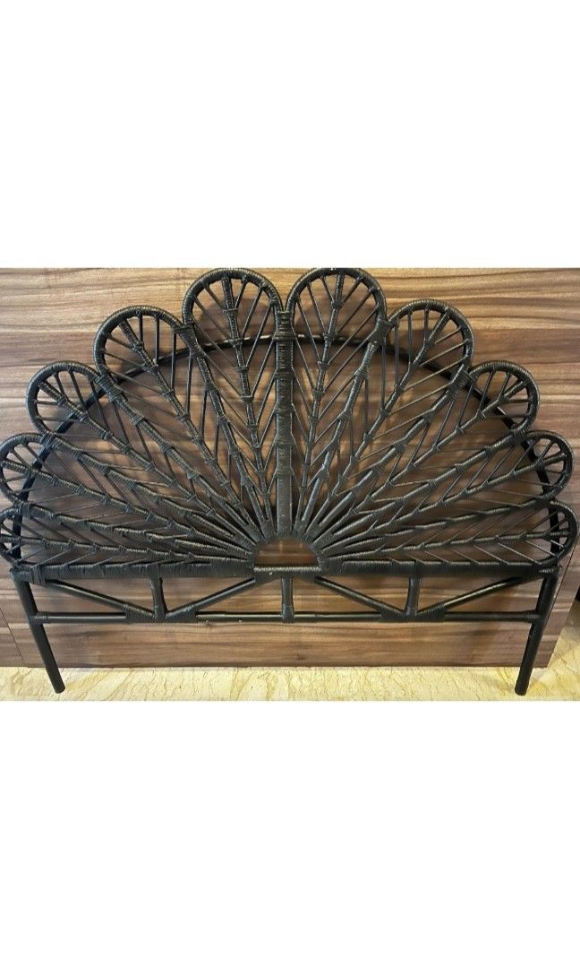 Balinese bed frame rattan, Furniture & Home Living, Furniture, Bed ...