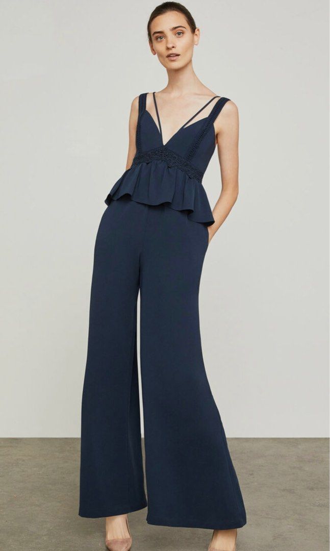 Bcbg cheap blue jumpsuit
