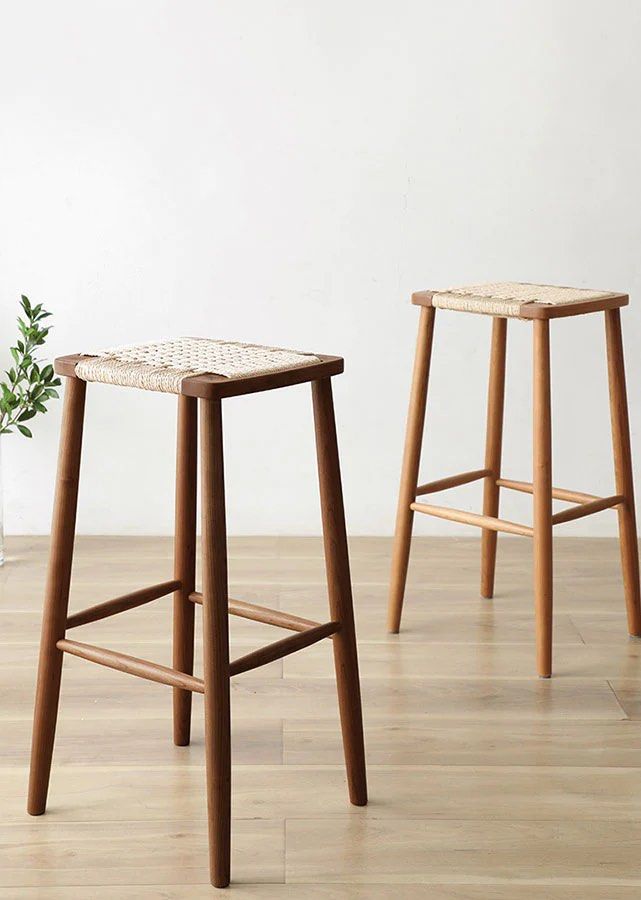 BELROSE Solid Wood Barstool, Furniture & Home Living, Furniture, Chairs