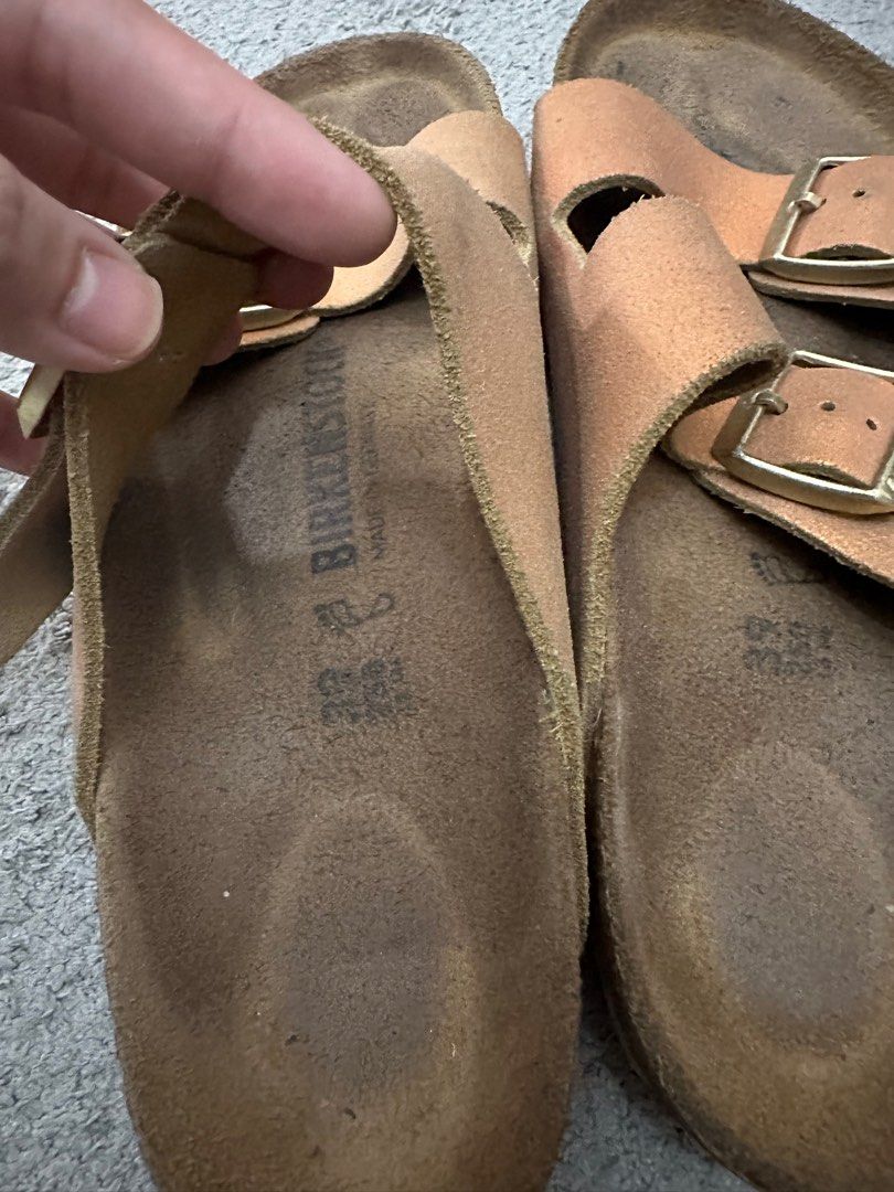 Birkenstock arizona washed deals metallic sea copper