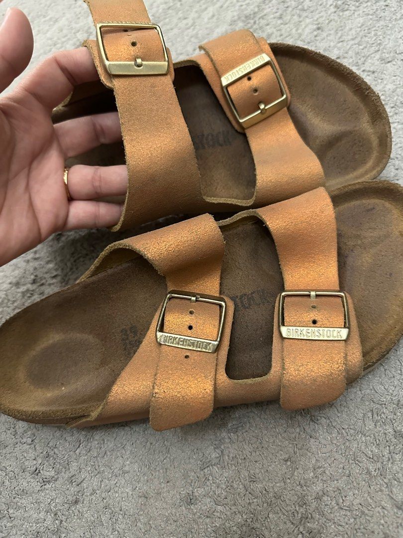Birkenstock arizona washed metallic sea copper new arrivals