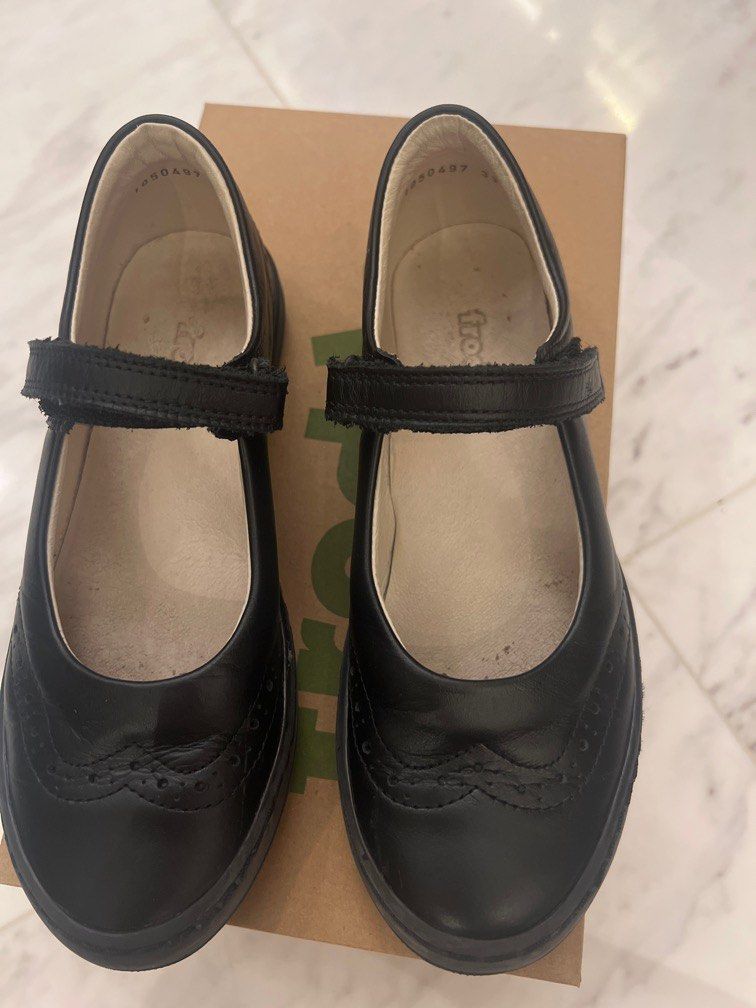 Genuine leather top school shoes