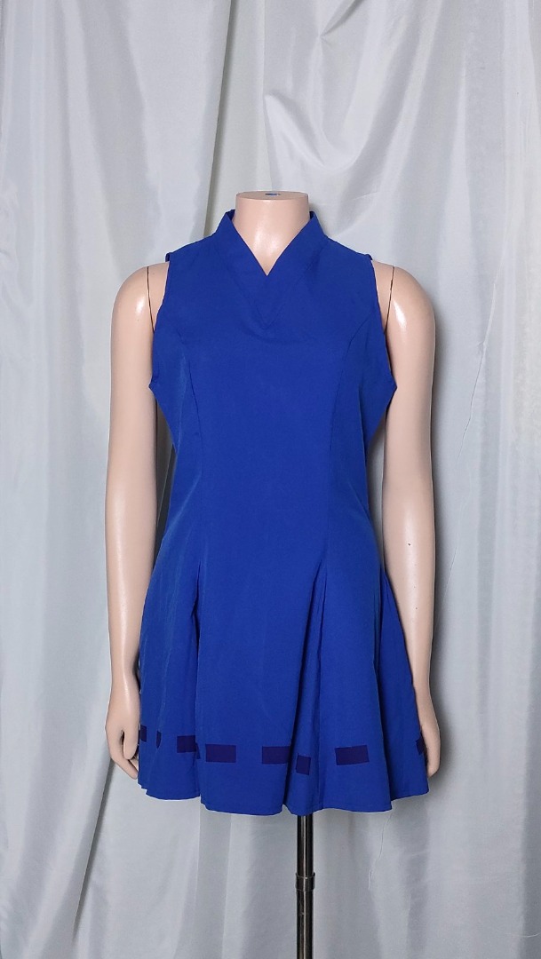 blue-midi-dress-women-s-fashion-dresses-sets-dresses-on-carousell