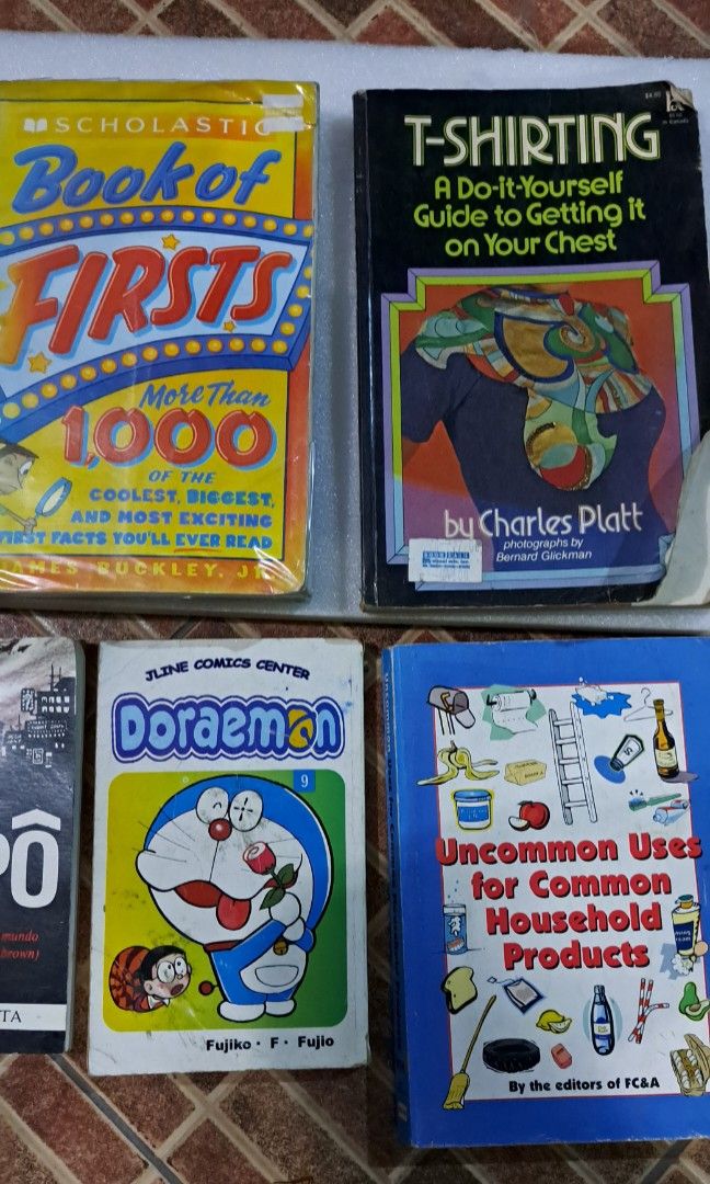 Book collection (Category: Children's Books) located in Santa Rosa. Submitted by rcm066915 (Listing ID 1240728087, Image 3). Description: P50(High school Musical ,P80 Doraemon, Did you know that, Mirriam webster dictionary). P80 (Book of Firsts 1000, Uncommon uses for Common household products, Gapo, Senior girlscout handbook, Langkay leader's manual, T-shirt printing, Healthy life style). Suikoden P170.