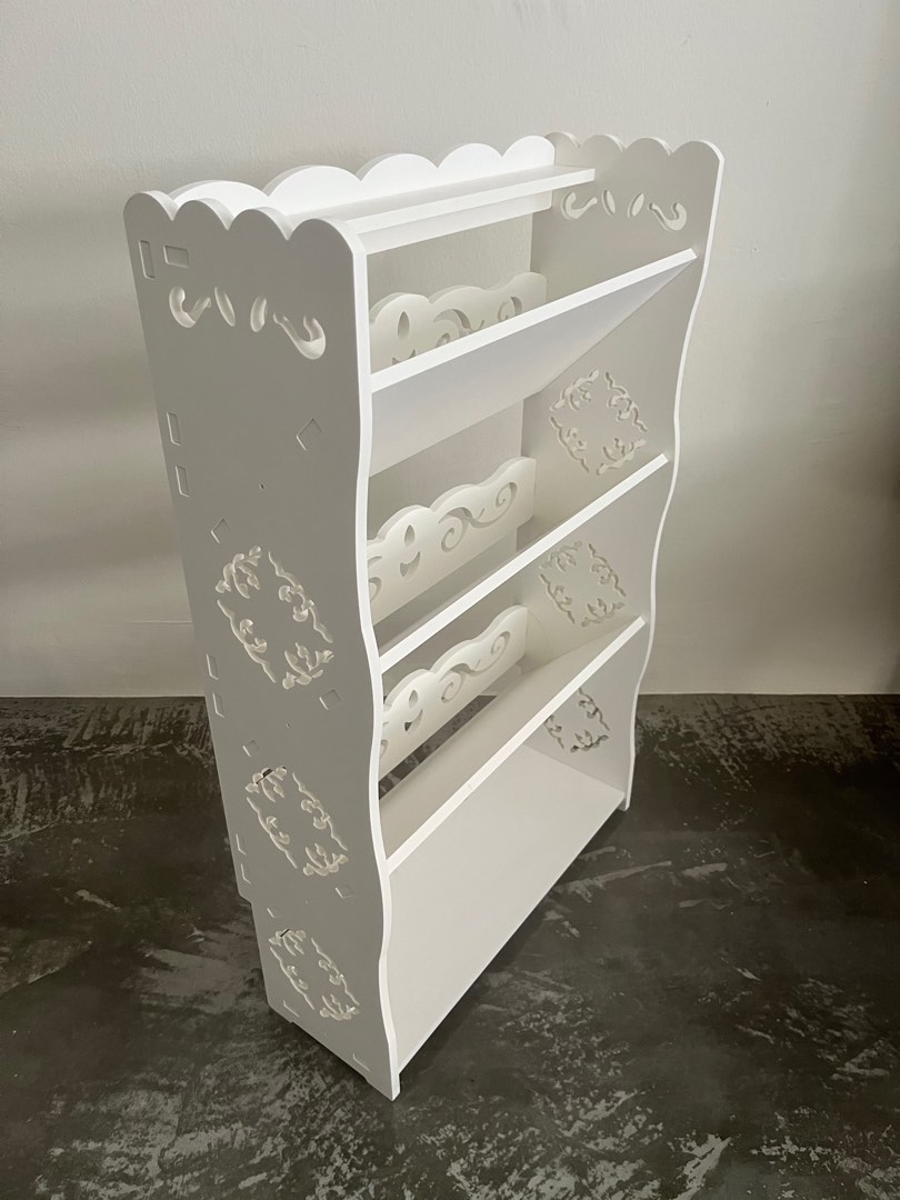 White cheap shoe shelf