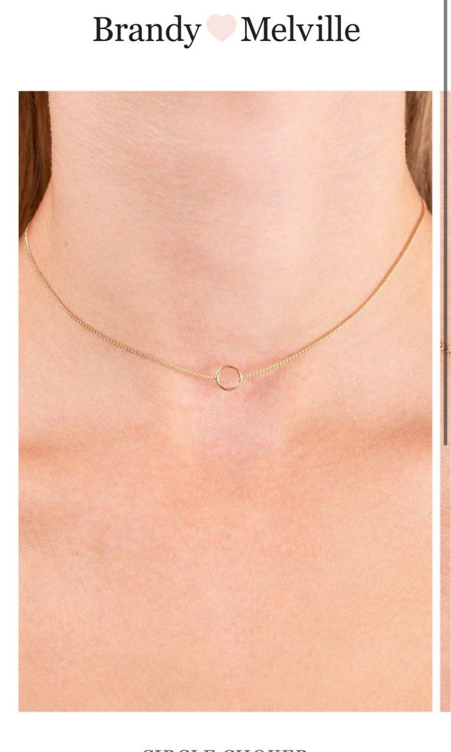 brandy melville circle necklace choker