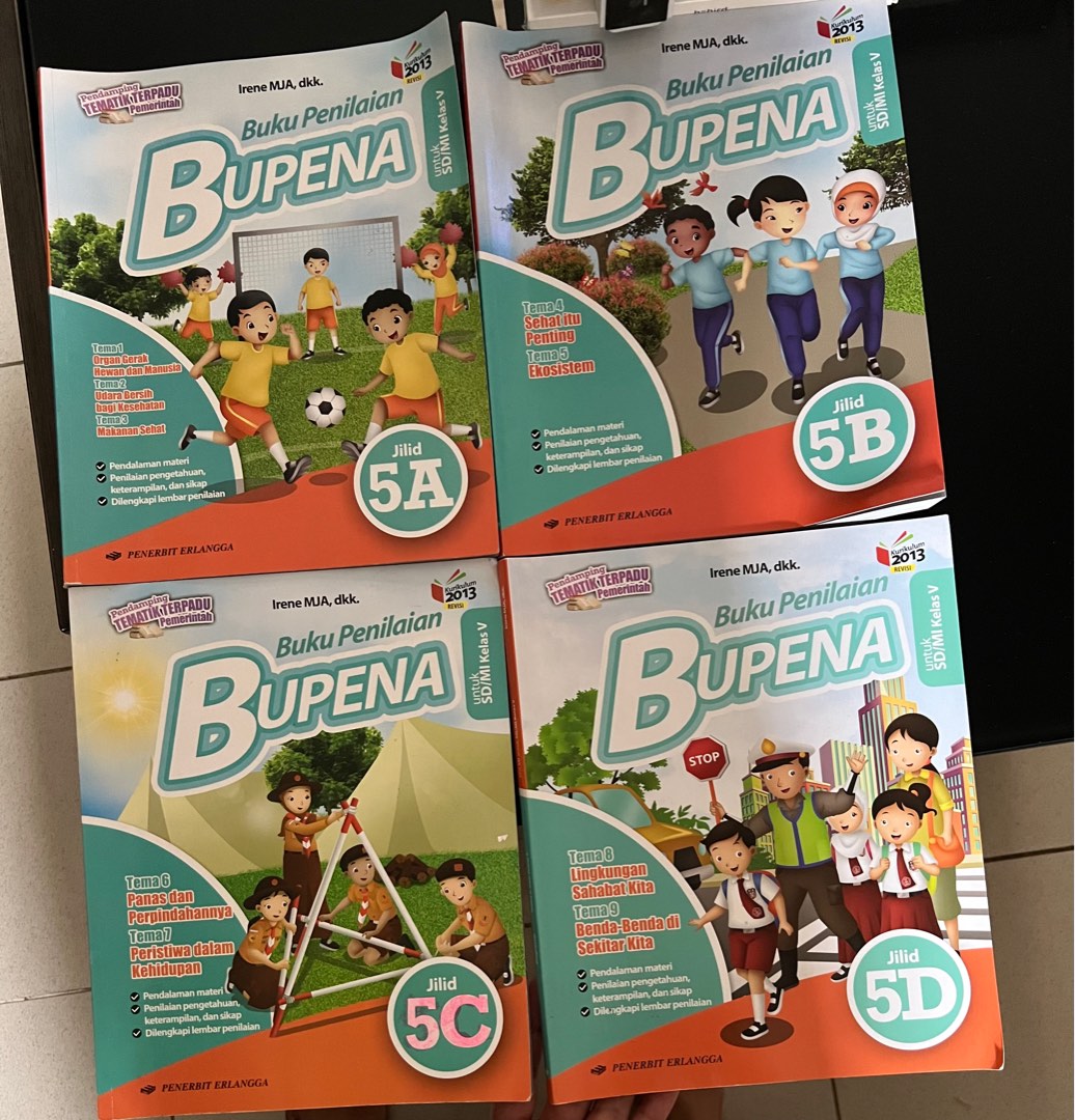 Bupena Kelas 5 SD 5A 5B 5C 5D K13 Revisi Erlangga Original, Buku & Alat ...