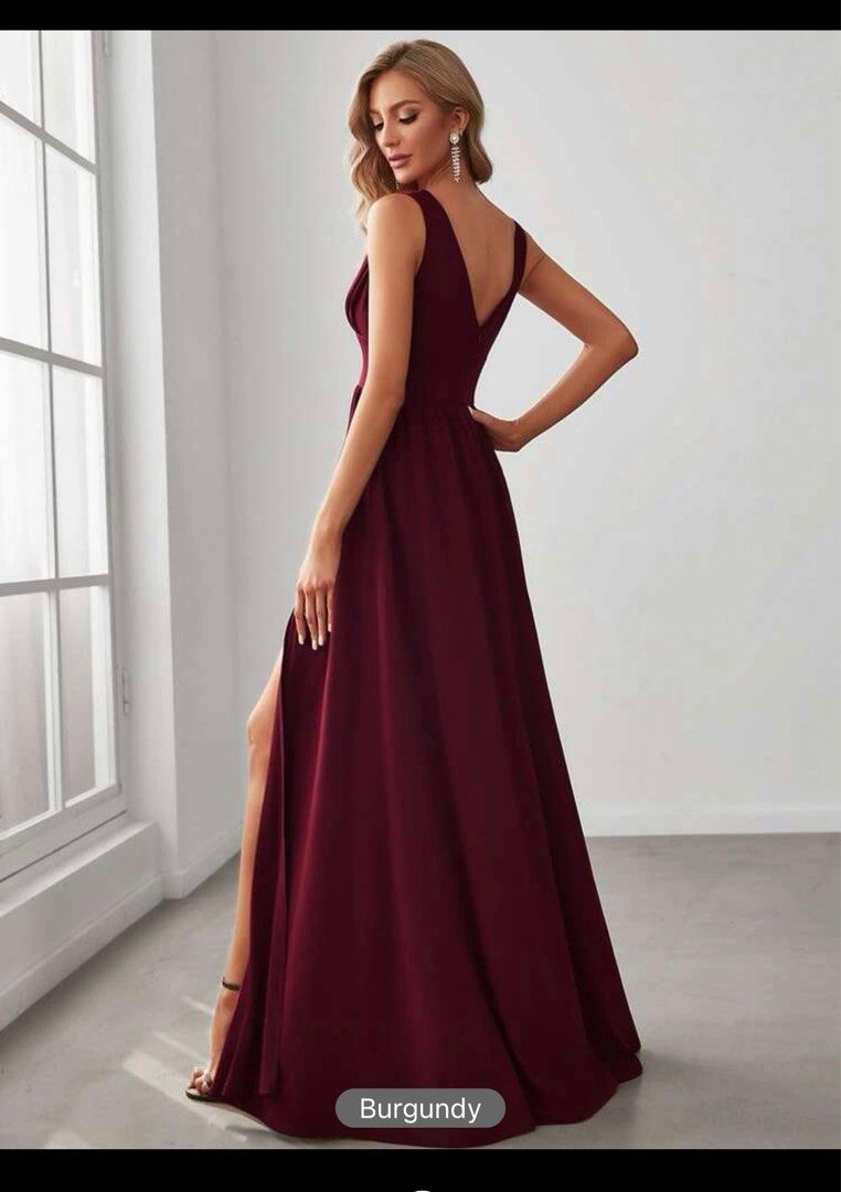 Maroon semi formal dress on sale