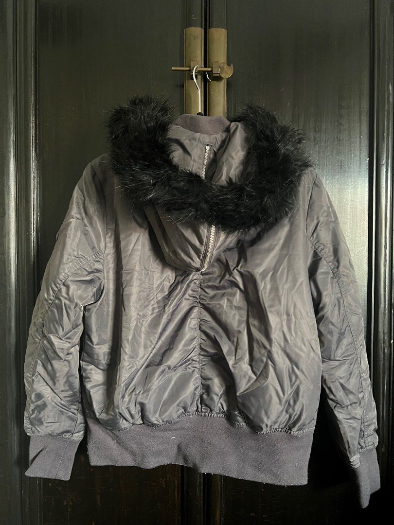 Calvin klein hooded leather jacket store