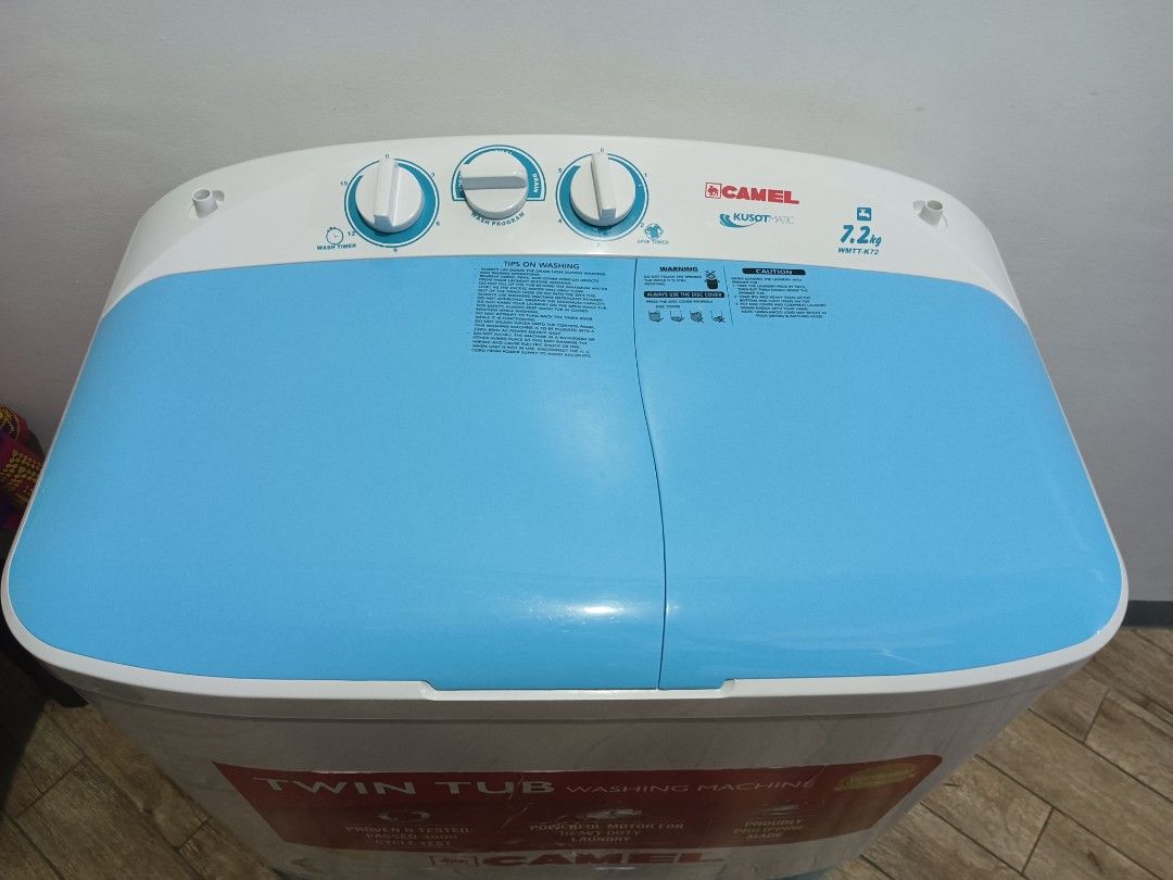 Camel 7.2 kg Twin Tub Washing Machine, TV & Home Appliances, Washing