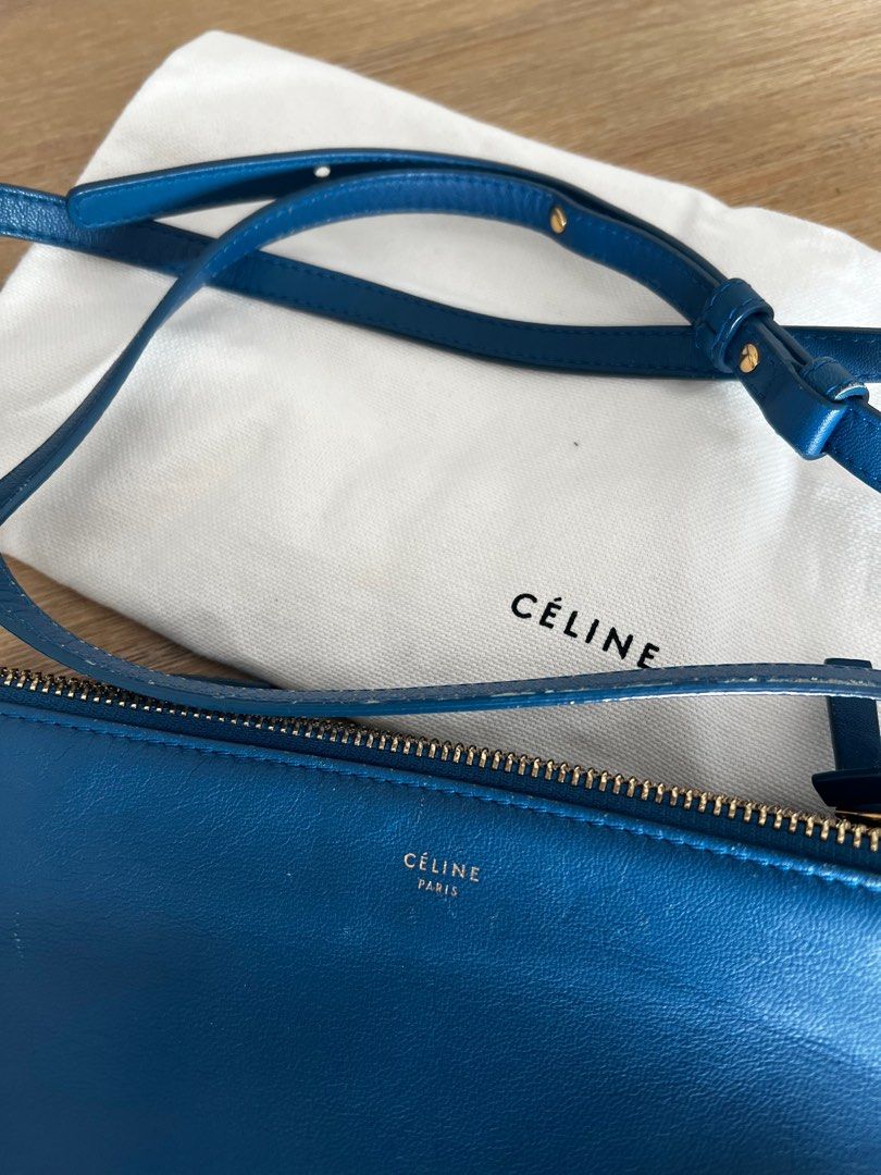 Celine trio top bag blue