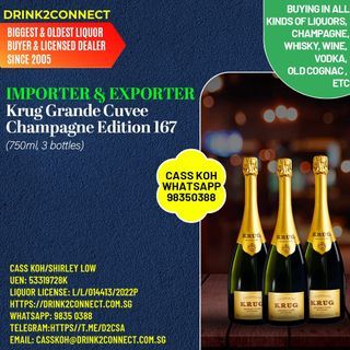 Krug Grande Cuvée Brut Champagne 170th Edition 750 ml.